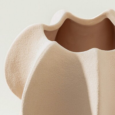 Wazon kamionkowy Petal Pink II 15x17 cm 15x15x17 cm