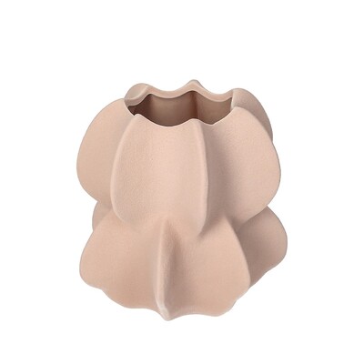 Wazon kamionkowy Petal Pink II 15x17 cm 15x15x17 cm