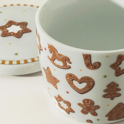 Kubek porcelanowy Gingerjoy 600 ml 17x13x11 cm