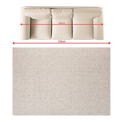 Teppich Neutral 160x230 cm 160x230x1