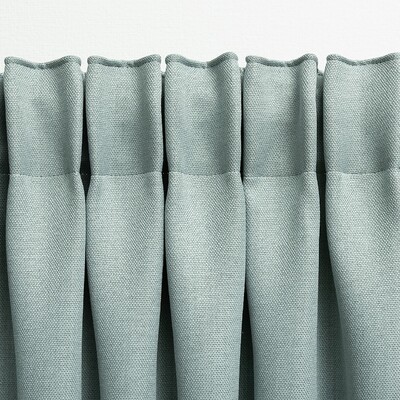 Blackout pencil pleat curtain textured mint 140 x 280 cm 1 pc. 140 x 280