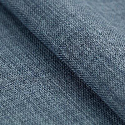 Blackout pencil pleat curtain textured dark blue 140 x 280 cm 1 pc. 140 x 280
