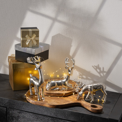 Figurka jelenia Silver Deer I 17x6x18 cm