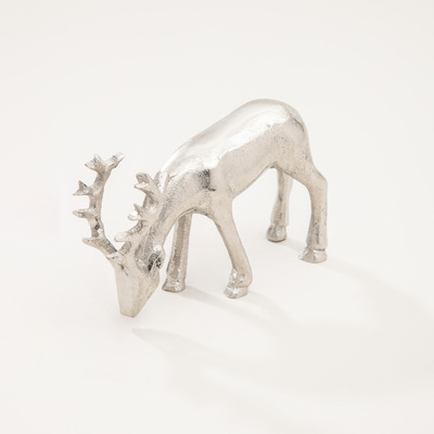 Figurka jelenia Silver Deer III 18x5x11 cm