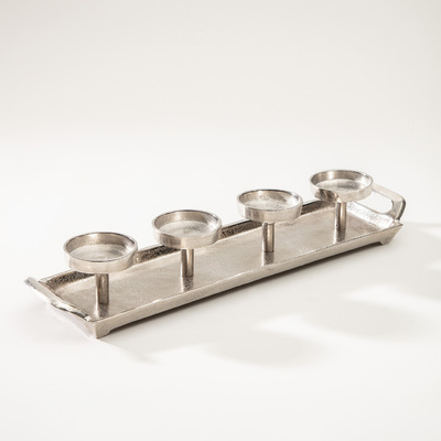Świecznik Silver Line 49x12x8 cm