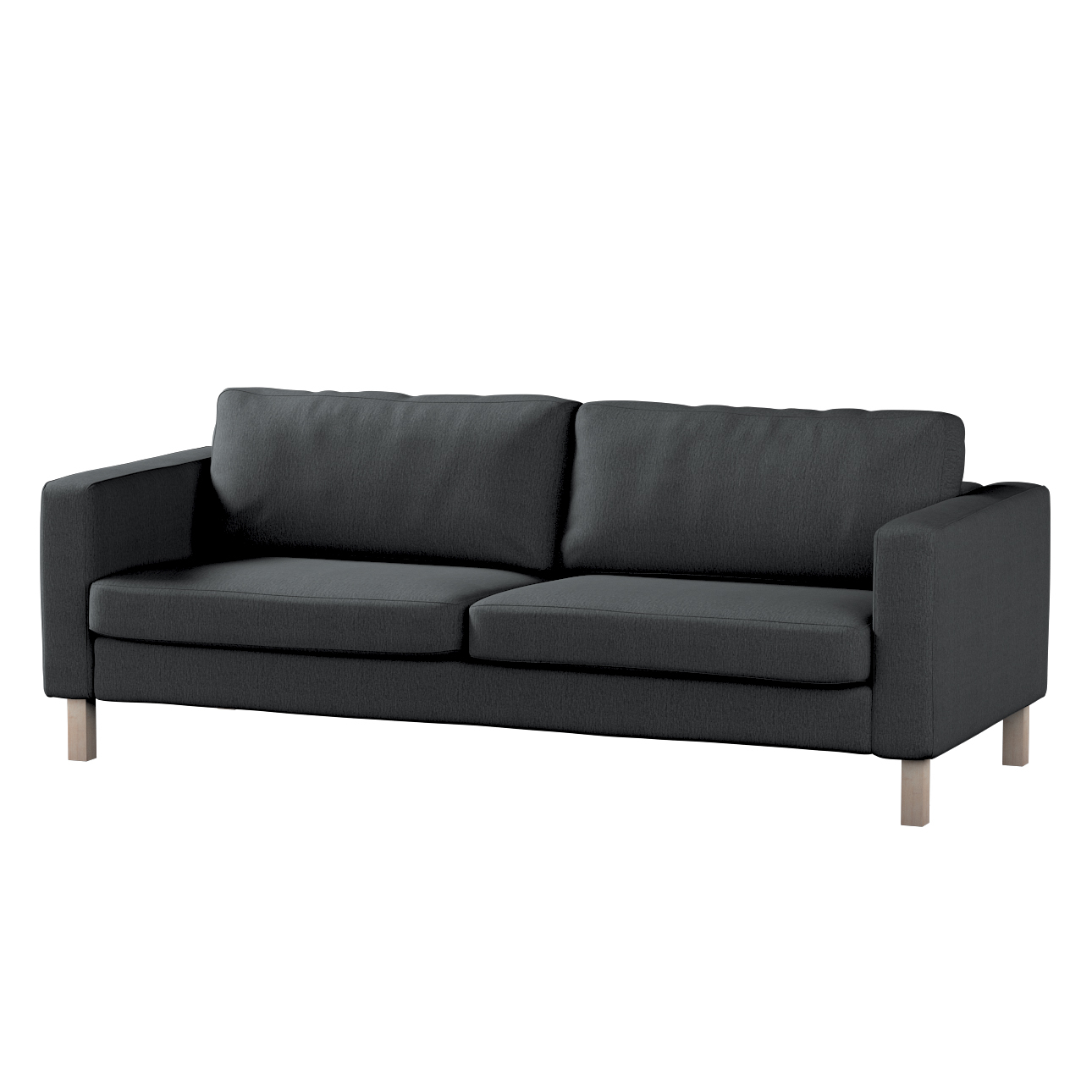 Bezug für Karlstad Schlafsofa, stahlgrau, Bezug für Karlstad 3-Sitzer auskl günstig online kaufen