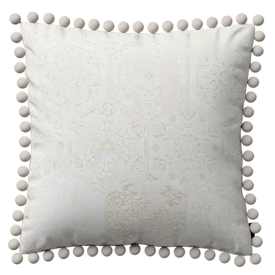 Pudebetræk<br/>Vera med pomponer 45 x 45 cm fra kollektionen Secret Garden, Stof: 144-92