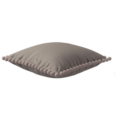 Pudebetræk<br/>Vera med pomponer 45 x 45 cm fra kollektionen Living, Stof: 162-51