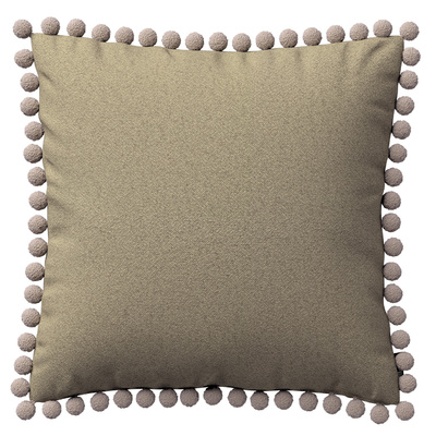 Vera cushion cover with pom poms