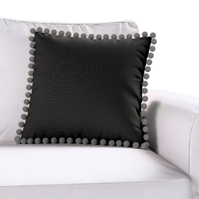 Pudebetræk<br/>Vera med pomponer 45 x 45 cm fra kollektionen Cotton Panama, Stof: 702-08