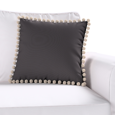 Pudebetræk<br/>Vera med pomponer 45 x 45 cm fra kollektionen Cotton Panama, Stof: 702-50