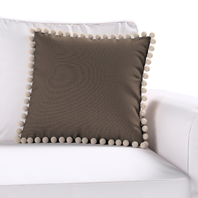 Pudebetræk<br/>Vera med pomponer 45 x 45 cm fra kollektionen Etna, Stof: 705-08