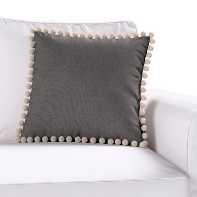 Pudebetræk<br/>Vera med pomponer 45 x 45 cm fra kollektionen Etna, Stof: 705-35