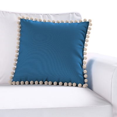 Pudebetræk<br/>Vera med pomponer 45 x 45 cm fra kollektionen Cotton Panama, Stof: 702-48