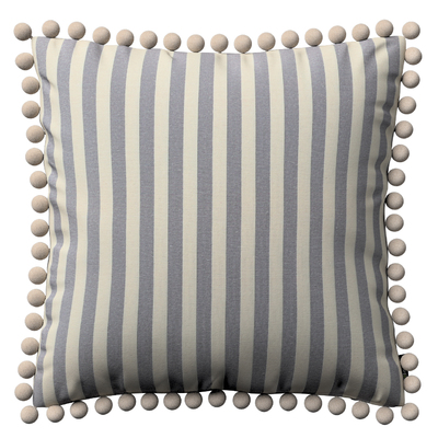 Vera cushion cover with pom poms
