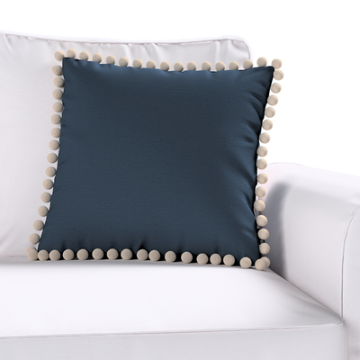 Pudebetræk<br/>Vera med pomponer 45 x 45 cm fra kollektionen Quadro, Stof: 136-04