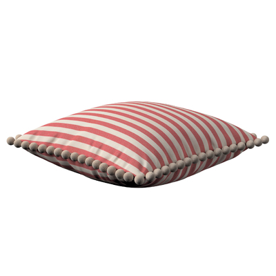 Pudebetræk<br/>Vera med pomponer 45 x 45 cm fra kollektionen Quadro, Stof: 136-17