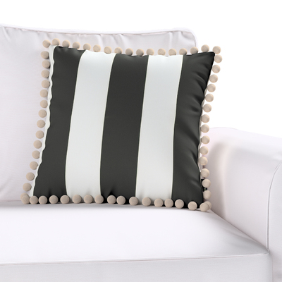 Vera cushion cover with pom poms
