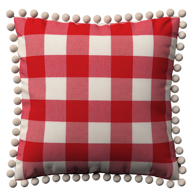 Vera cushion cover with pom poms