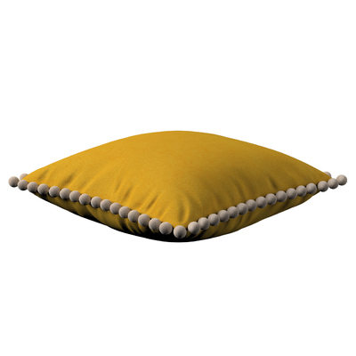 Kissenhülle Wera mit Bommeln 45 x 45 cm von der Kollektion Etna, Stoff: 705-04