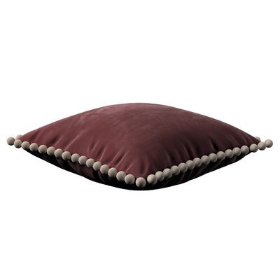 Věra - potah na polštář ozdobné bambulky po obvodu 45 x 45 cm v kolekci Velvet, látka: 704-37