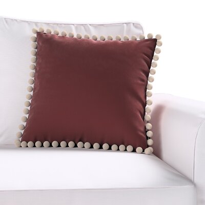 Věra - potah na polštář ozdobné bambulky po obvodu 45 x 45 cm v kolekci Velvet, látka: 704-37