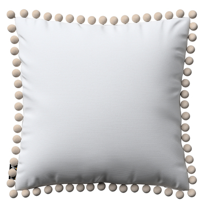 Daisy cushion covers with pom poms
