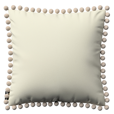 Daisy cushion covers with pom poms