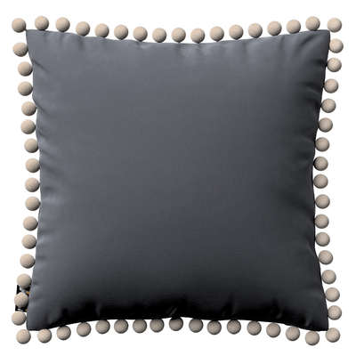 Daisy cushion covers with pom poms