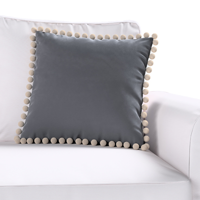 Daisy pagalvėlės užvalkalas  pom poms 45 x 45 cm kolekcijoje Posh Velvet, audinys: 704-12