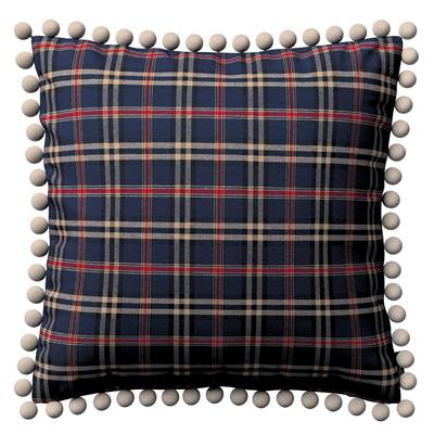 Vera cushion cover with pom poms