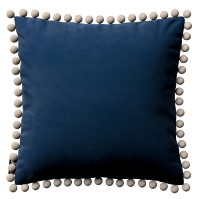 Daisy cushion covers with pom poms