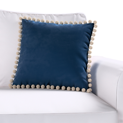Daisy pagalvėlės užvalkalas  pom poms 45 x 45 cm kolekcijoje Posh Velvet, audinys: 704-29