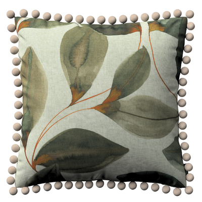 Vera cushion cover with pom poms