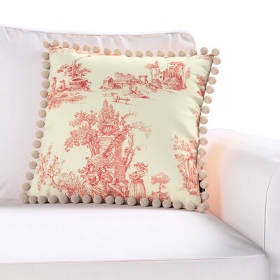 Viera s brmbolcami 45 x 45 cm V kolekcii Avinon, látka: 132-15