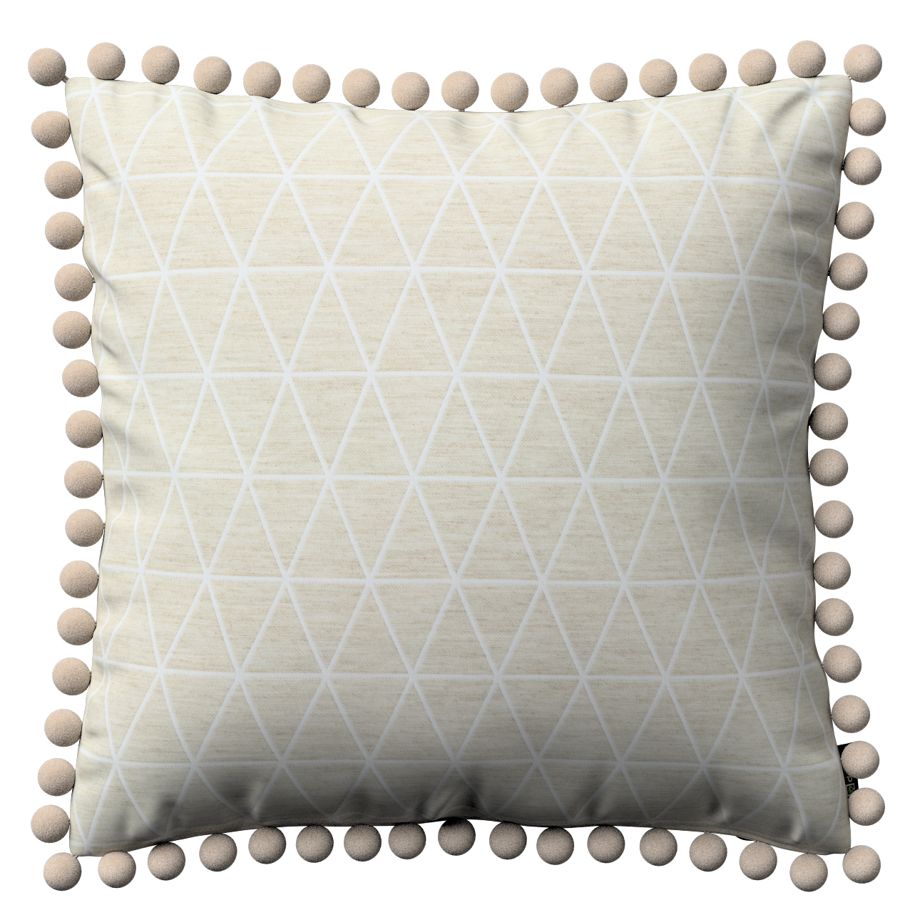 Kissenhülle Wera mit Bommeln, beige, 45 x 45 cm, Sunny (143-49) günstig online kaufen