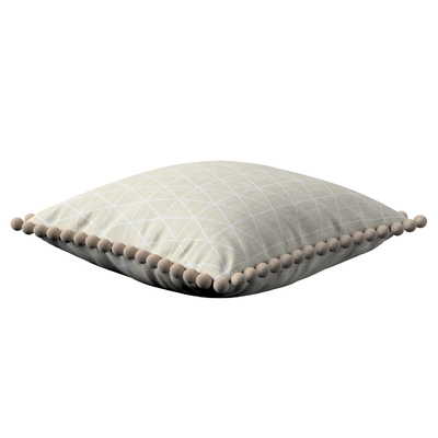 Pudebetræk<br/>Vera med pomponer 45 x 45 cm fra kollektionen Sunny, Stof: 143-49