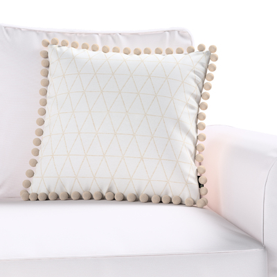 Pudebetræk<br/>Vera med pomponer 45 x 45 cm fra kollektionen Sunny, Stof: 143-94