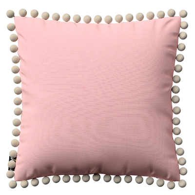Daisy cushion covers with pom poms