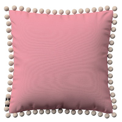 Daisy cushion covers with pom poms
