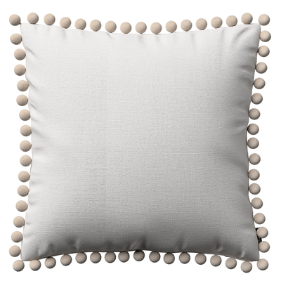 Daisy cushion covers with pom poms