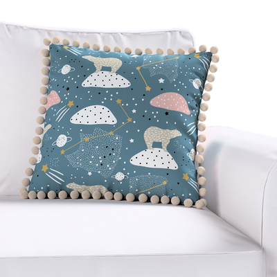 Daisy pagalvėlės užvalkalas  pom poms 45 x 45 cm kolekcijoje Magic Collection, audinys: 500-45