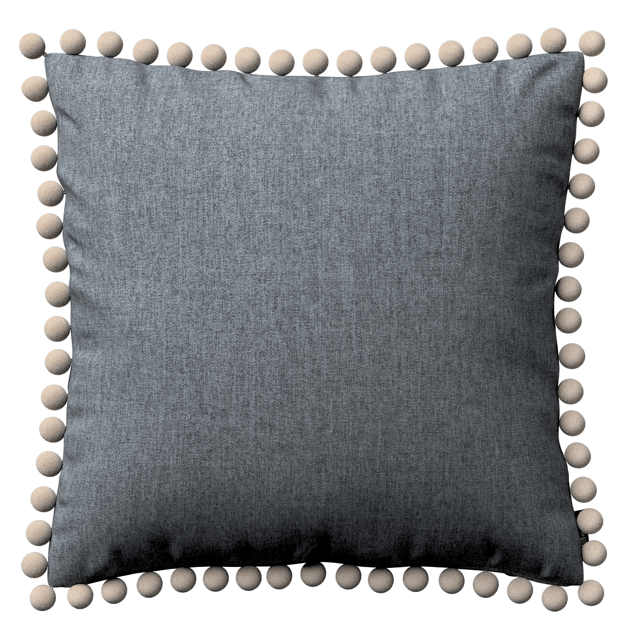 Kissenhülle Wera mit Bommeln, grau, 45 x 45 cm, City (704-86) günstig online kaufen