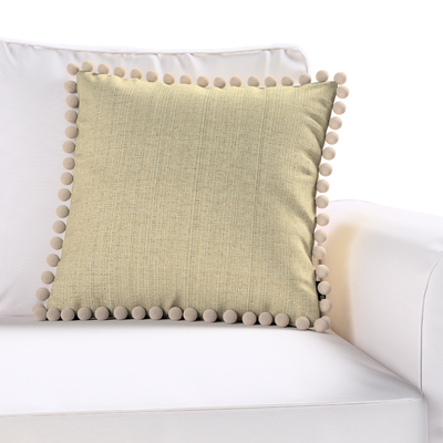 Pudebetræk<br/>Vera med pomponer 45 x 45 cm fra kollektionen Living, Stof: 161-68