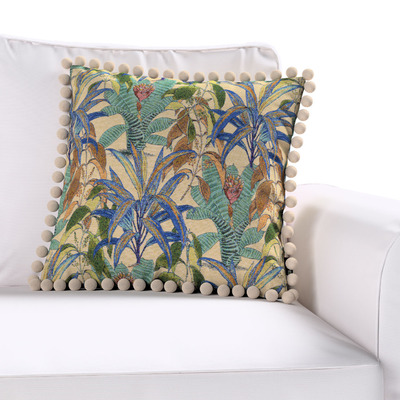 Pudebetræk<br/>Vera med pomponer 45 x 45 cm fra kollektionen Intenso Premium, Stof: 144-29