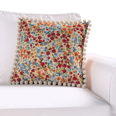 Pudebetræk<br/>Vera med pomponer 45 x 45 cm fra kollektionen Intenso Premium, Stof: 144-30