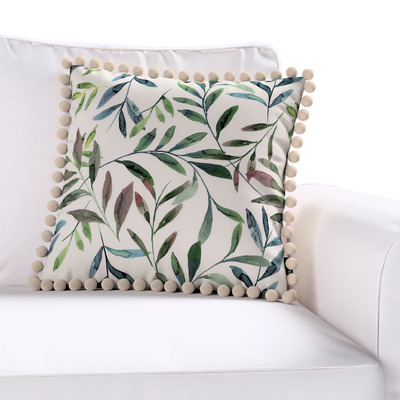 Pudebetræk<br/>Vera med pomponer 45 x 45 cm fra kollektionen Gardenia, Stof: 144-22