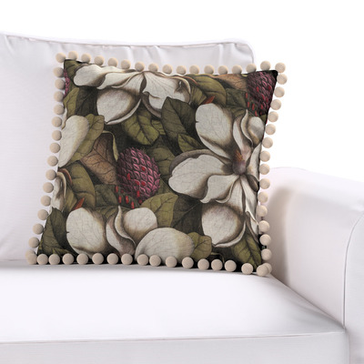 Pudebetræk<br/>Vera med pomponer 45 x 45 cm fra kollektionen Gardenia, Stof: 144-24