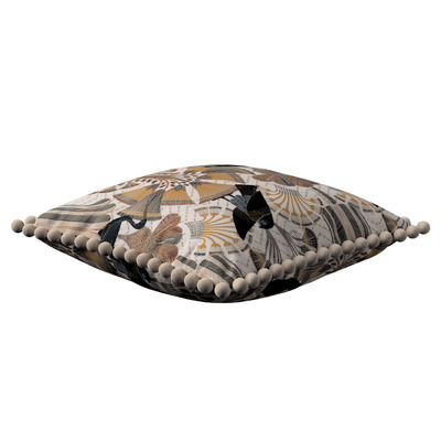 Pudebetræk<br/>Vera med pomponer 45 x 45 cm fra kollektionen Gardenia, Stof: 144-25