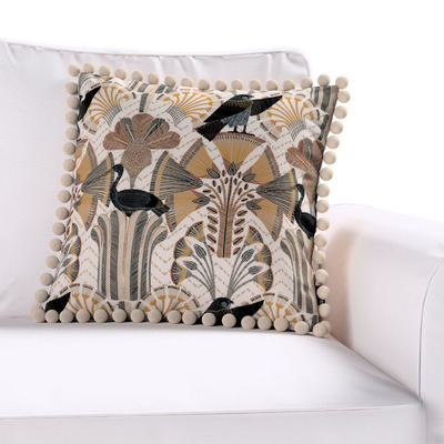 Pudebetræk<br/>Vera med pomponer 45 x 45 cm fra kollektionen Gardenia, Stof: 144-25
